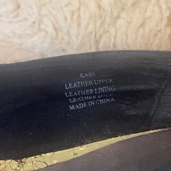 Sparkly/crackled gold and navy gold Joie ballet flats Sz 7 1/2 - 37 1/2 - Picture 4 of 8